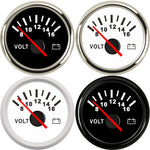 AD Universal 52mm Voltmeter | 8-16V Waterproof Gauge for Car Motorcycle Boat with R additional angle