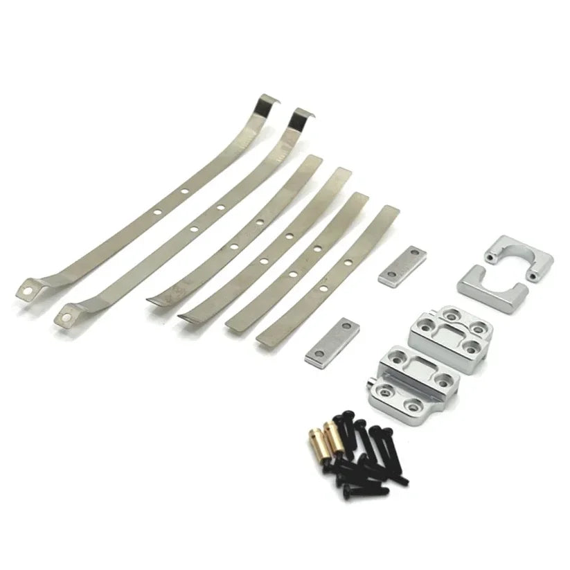 MN82 LC79 Metal Rear Axle Shock Absorber Leaf Springs and Fixed Seat Mount Bracket additional angle