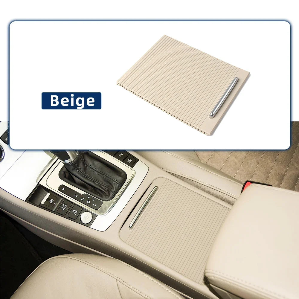 3CD857503 Car Center Console Armrest Cup Holder Roller Cover Panel Cap Replacement for VW Passat B6 B7 CC