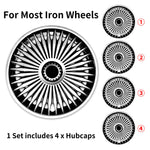 14 15 16 17inch Hub Cover for Iron Rim Wheel Cover Set of 4 Steel Sports Caps Rim 14 Plastic Hubcap for R15 Tire Car Accessories