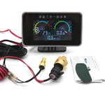 Universal 3 in 1 Digital Truck Car Gauge | Water Temp Oil Pressure Voltmeter 12V detail view
