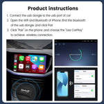 CarlinKit Wred & Wireless Android Auto & CarPlay Dongle Car USB Adapter For Aftermark lifestyle view