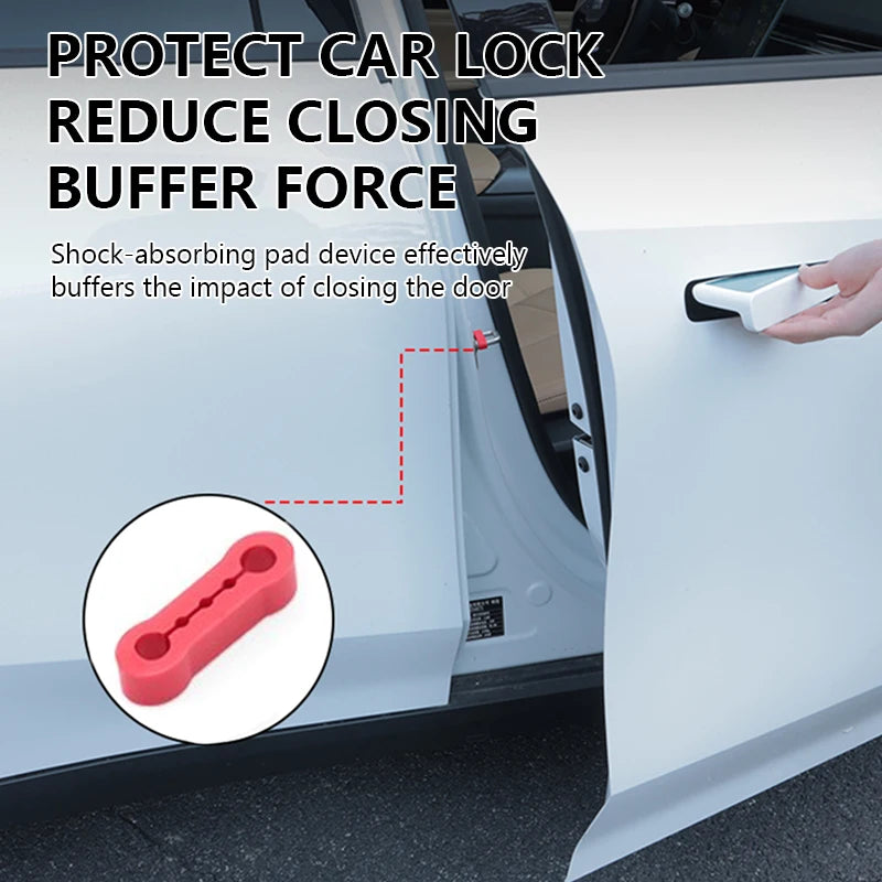 Universal Car Door Shock Absorber Car Door Buckle Soundproof Deadener Anti Vibration B close-up view