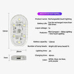 Wireless USB Rechargeable LED Lights for Car Interior close-up view