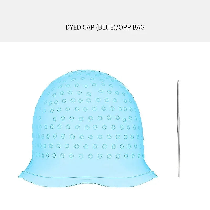 Silicone Cap for Scratches Hair Painting Hat for Scratches Silicone Meches Hair Color alternate view
