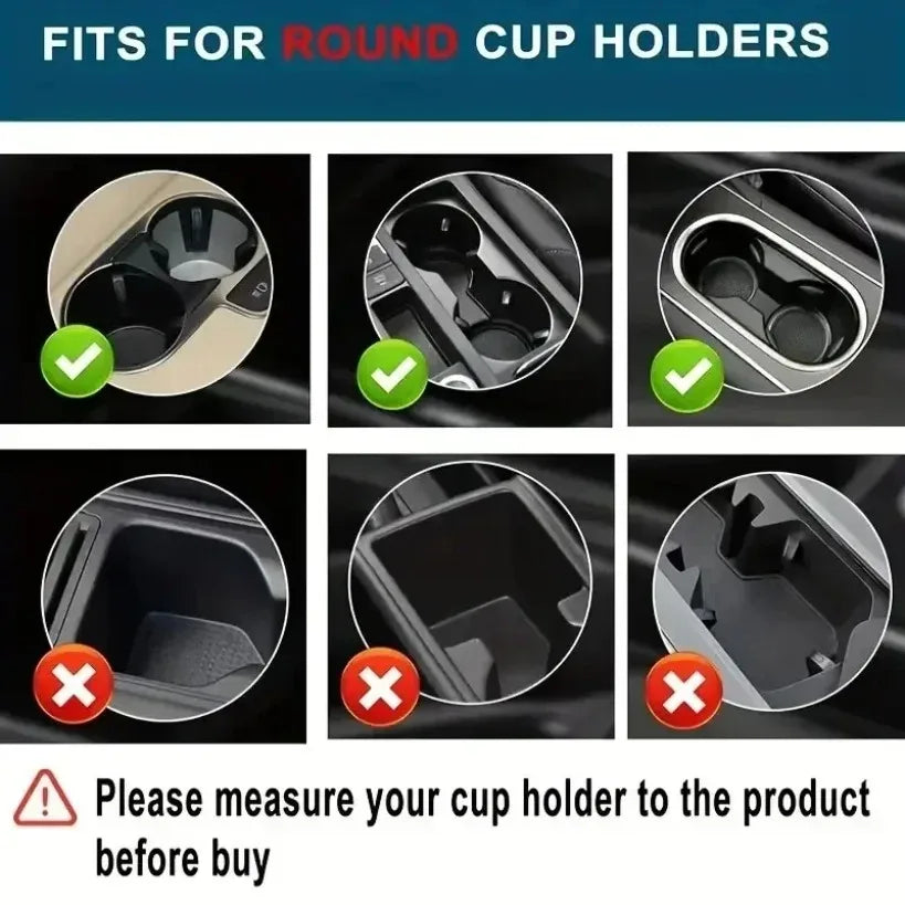 Car Cup Holder Expander With Phone Stand