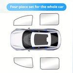100 Blackout Car Sun Shield Shades | Magnetic UV Protection Window Curtains detail view