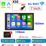7"/9"/10" Universal 2din Android Car Radio | GPS Navigation Head Unit with Carplay close-up view
