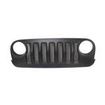 ABS Front Grille for Jeep Wrangler 2007-2017 | Black Grill Guard Cover additional angle