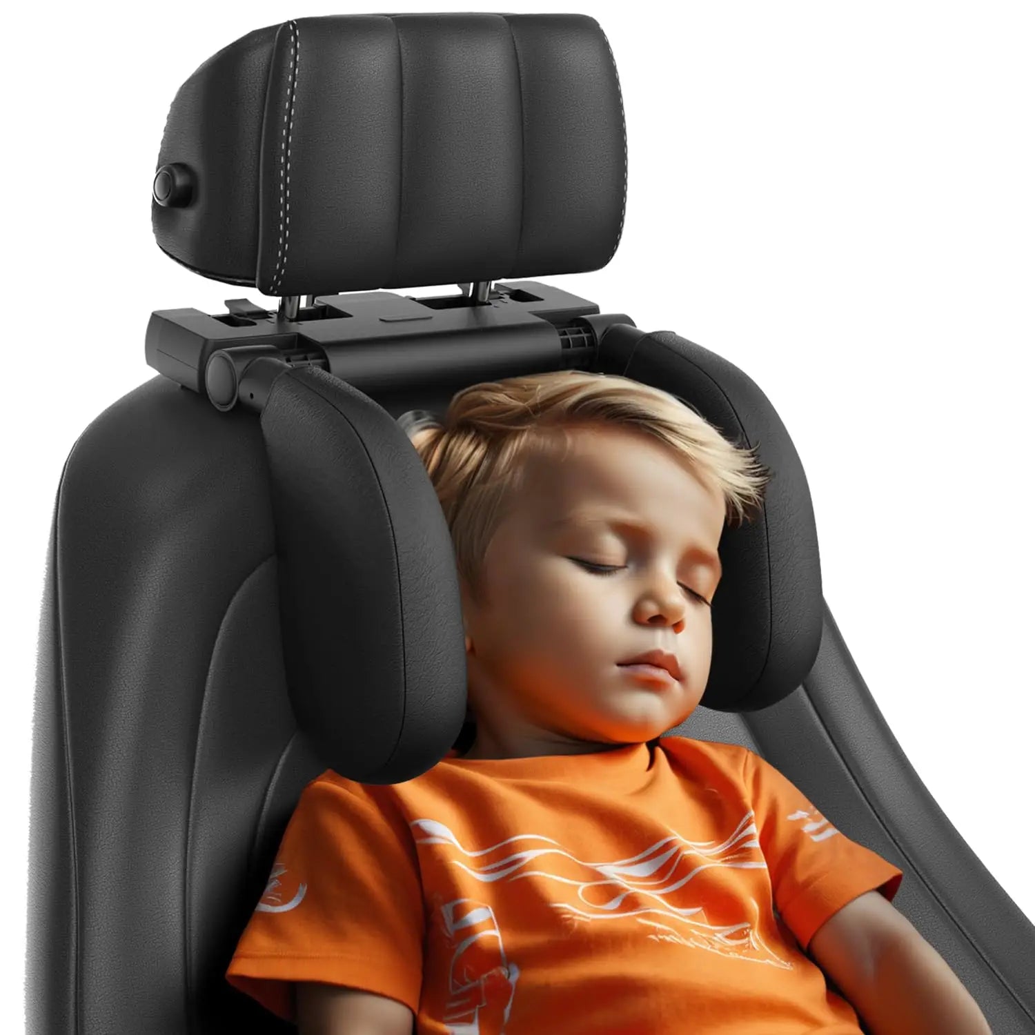 180° Adjustable Car Headrest Pillow – Thickened Memory Foam Neck Support with ABS Frame & Scented St