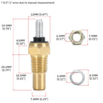 PQY 12V 1/8 NPT Oil Temp Sensor Water Temp Sensor Gauge | VR-TSU01 additional angle