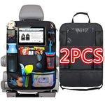 Car Seat Back Organizer 9 Storage Pockets with Touch Screen Tablet Holder for Kids