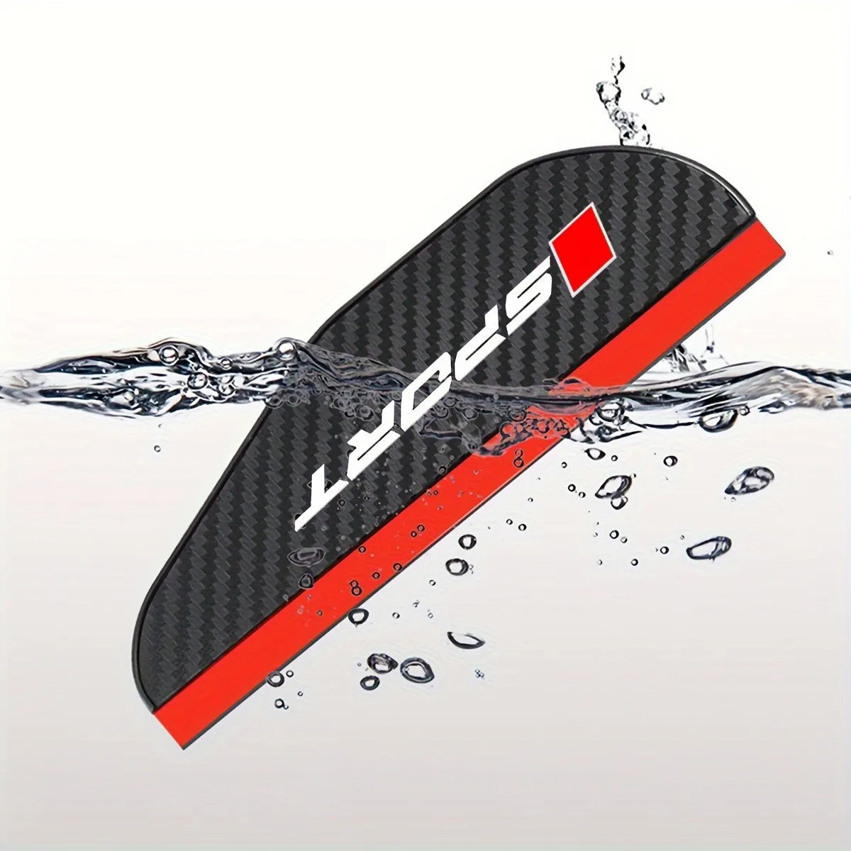 2-piece car rearview mirror rain eyebrow carbon fiber mirror rain and snow barrier sun visor suitable for Audi, BMW, Mercedes