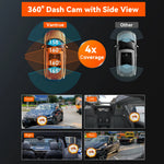 Vantrue N5 4 Channel Dash Cam | 360° WiFi GPS STARVIS 2 IR Night Vision lifestyle view