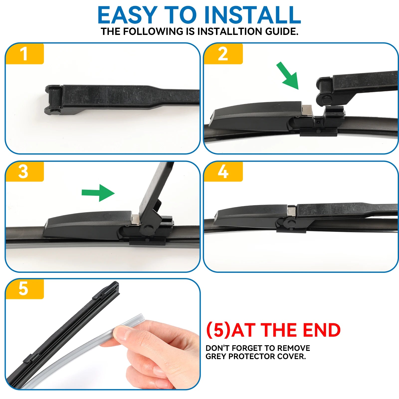 For Audi A4 (B7) S4 RS4 A6 (C5) S6 RS6 22"+22" 2004 - 2008 Wiper Blade Windshield Windscreen Window Wash LHD Auto Accessories