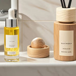 Car & Home Essential Oil Diffuser - Made of Wood Mini Cute Natural Fragrance Diffuser Suitable for Bedroom Living Room Bathroom