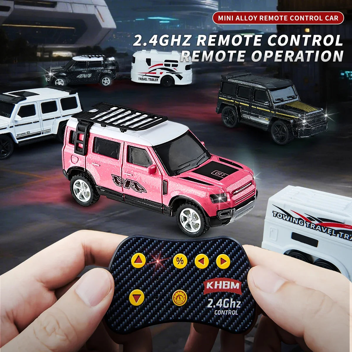 New RC Car MINI Alloy 1/64 Remote Control Car Convenient to Carry 60 Minutes of Work Time Children's