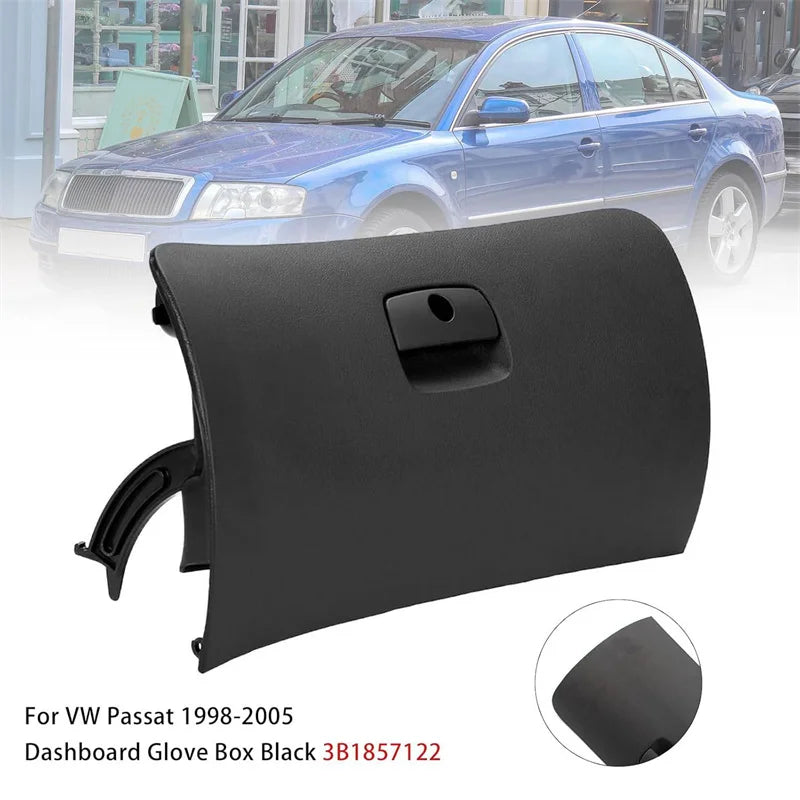 Plastic Dashboard Glove Box Door Lid Assembly Door Lid Cover 3B1857122 For VW Passat B close-up view