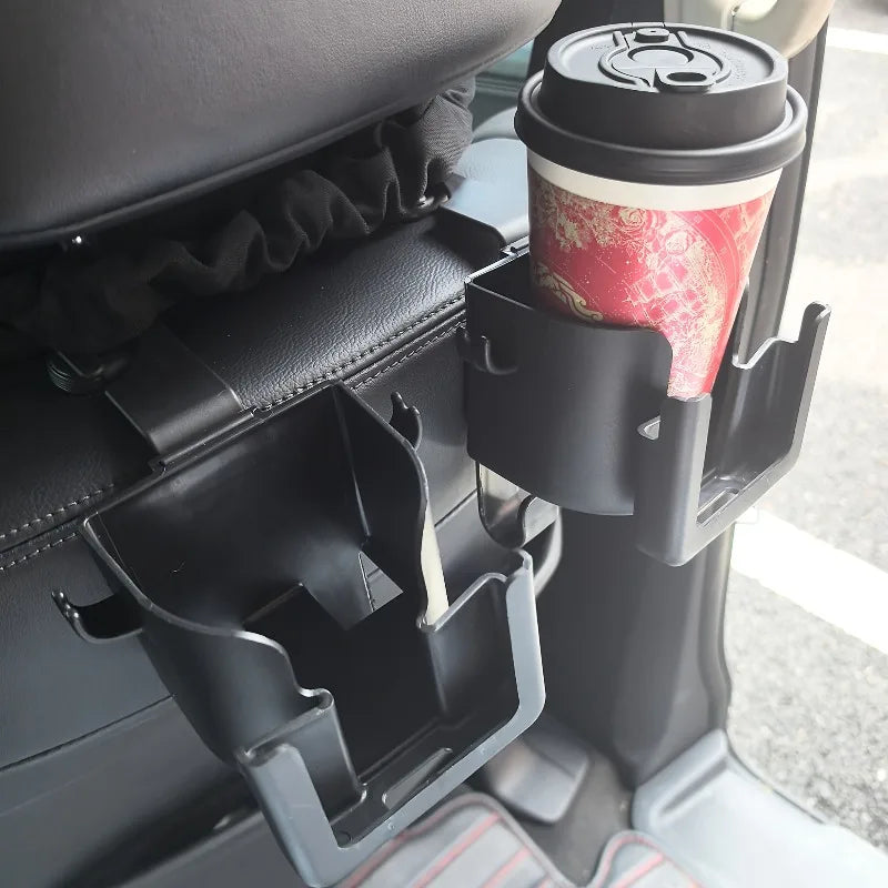 2pcs Car Seat Back Storage Rack with Cup Holder | Multi-Functional Organizer for Most Vehicles