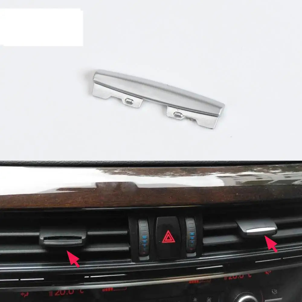 AC Vent Tab Air Conditioning Outlet Clip Chrome Plated Fit for BMW X5 X6 F15 F16 Interior 64118253115 2013-2018