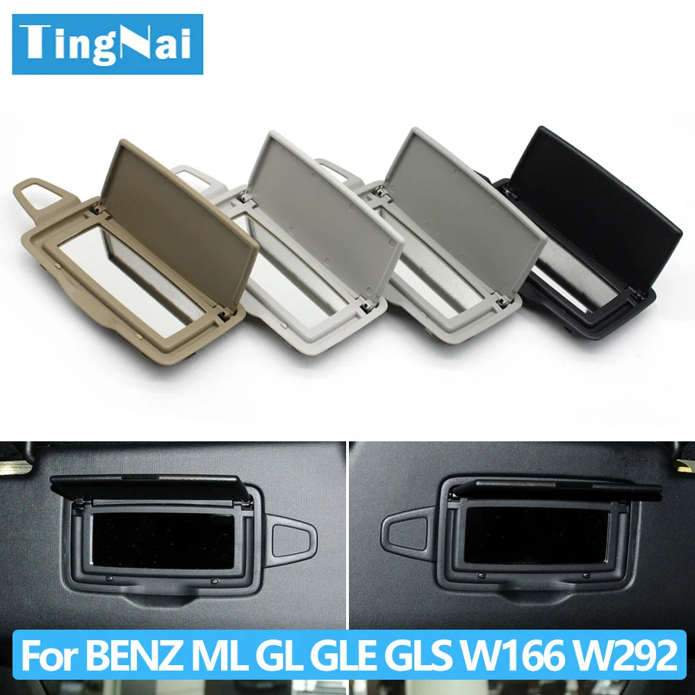 W166 W292 Car Sun Shade Visor Makeup Cosmetic Mirror Cover For Mercedes Benz ML GL GLE GLS Class ML300 ML350 ML400 GL350 GL400