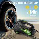 Carsun Digital Tire Inflator | Portable Air Compressor with LED for Car & Motorcycle 150Psi