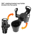 2 In 1 Vehicle Mounted Slipproof Cup Holder 360 Degree Rotating