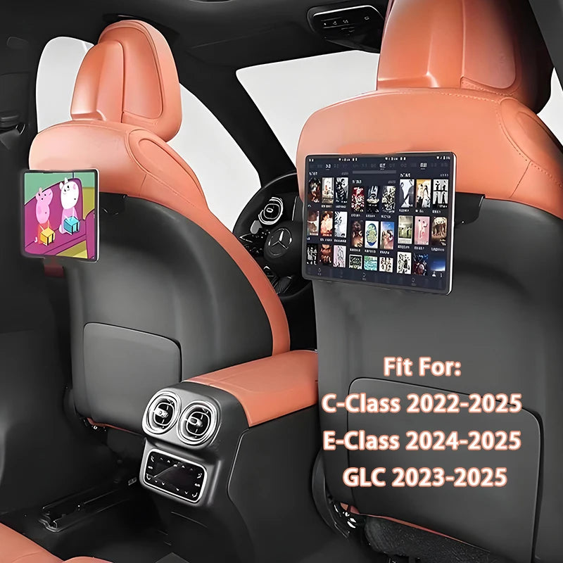 For Mercedes-Benz C E-Class GLC 2022-2025 Rear Seat Phone Holder Magnetic Mount | Car lifestyle view