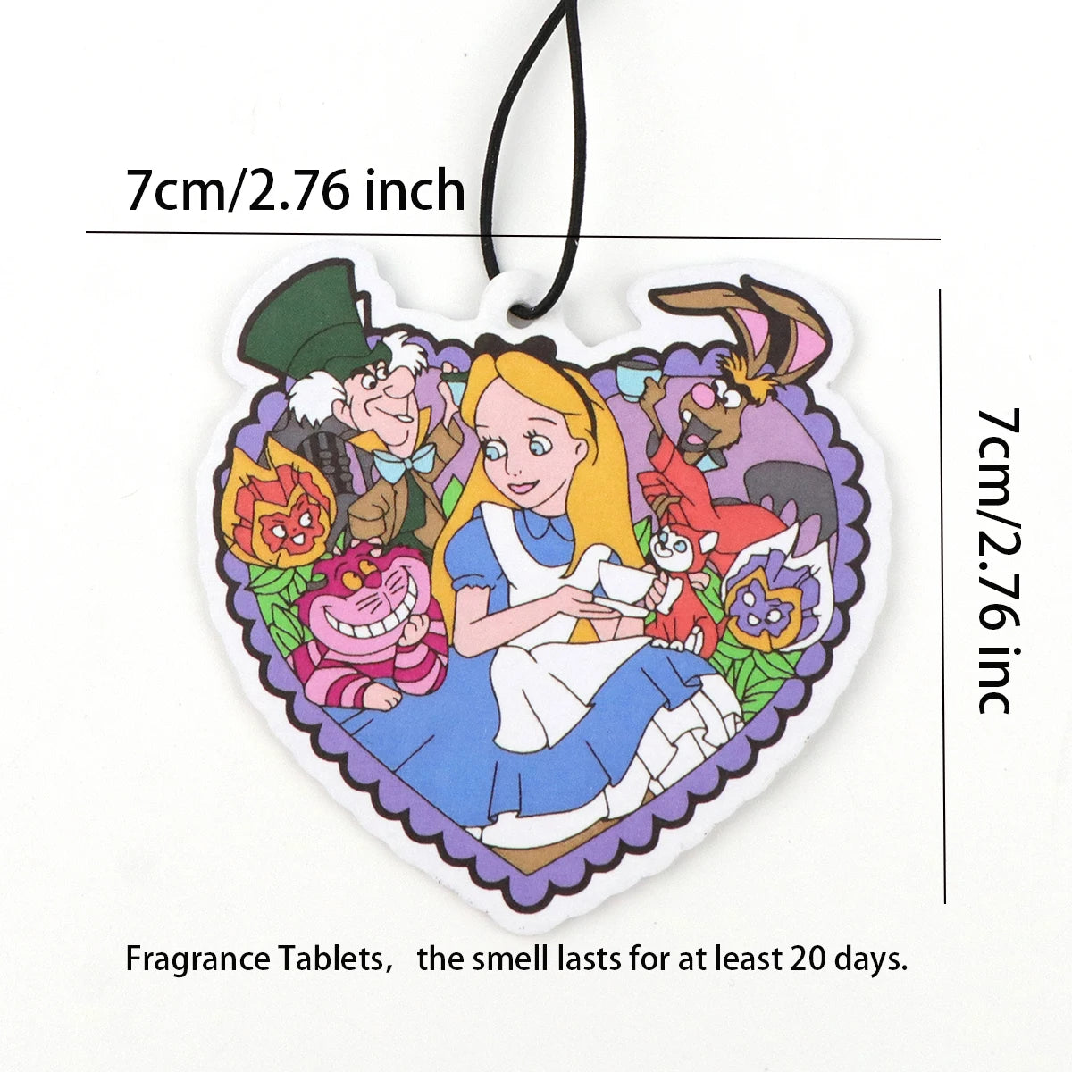 Fairy Tale Princess Solid Perfume Hanging Car Air Freshener | Lovely Paper Scented De lifestyle view