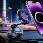 Strong Magnetic Car Phone Holder | Foldable 360 Vacuum Suction Mount