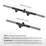 Retractable Car Sunshade | UV Reflective Auto Visor for Front and Rear Windows additional angle
