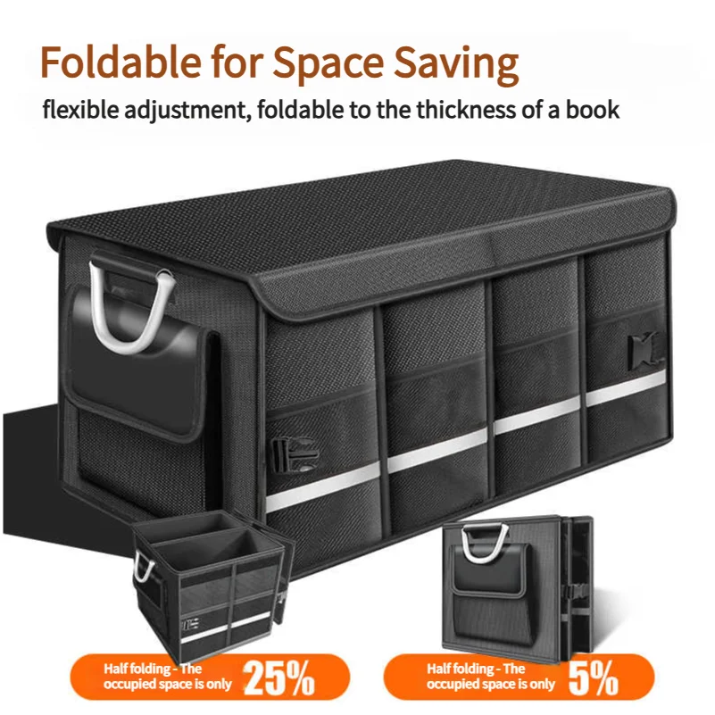 Foldable Car Trunk Organizer 72L Waterproof Oxford Cloth alternate view