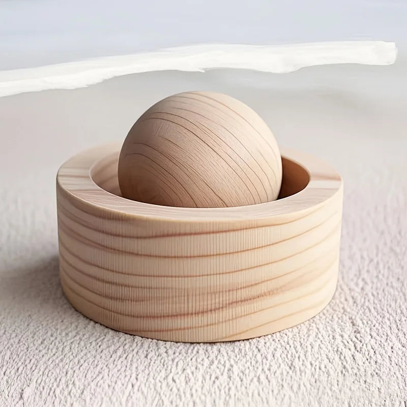 Car & Home Essential Oil Diffuser - Made of Wood Mini Cute Natural Fragrance Diffuser Su detail view