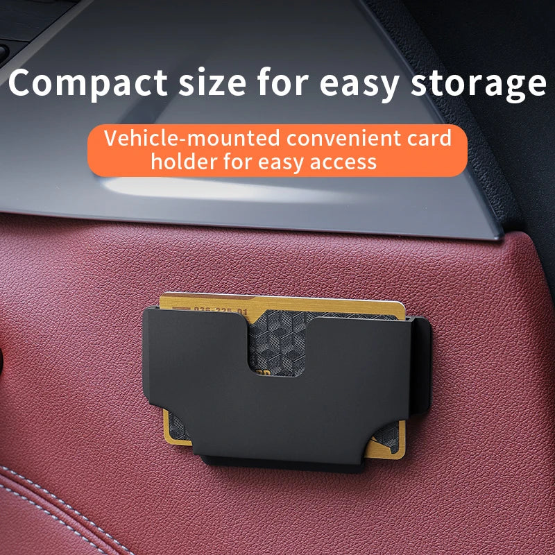 Car Card Storage Clip Car Central Control Card Slot, Business Card HolderCard Cover, Car detail view