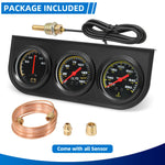 2" 52mm 3 In 1 Auto Gauge Kit | Triple AMP Meter, Oil Pressure & Water Temp lifestyle view