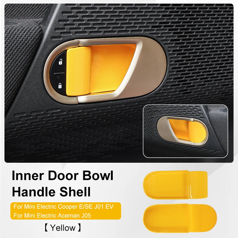 Mini Cooper F65 F66 F67 2024-2025 Inner Door Handle Bowl Cover | ABS Trim Decoration S close-up view