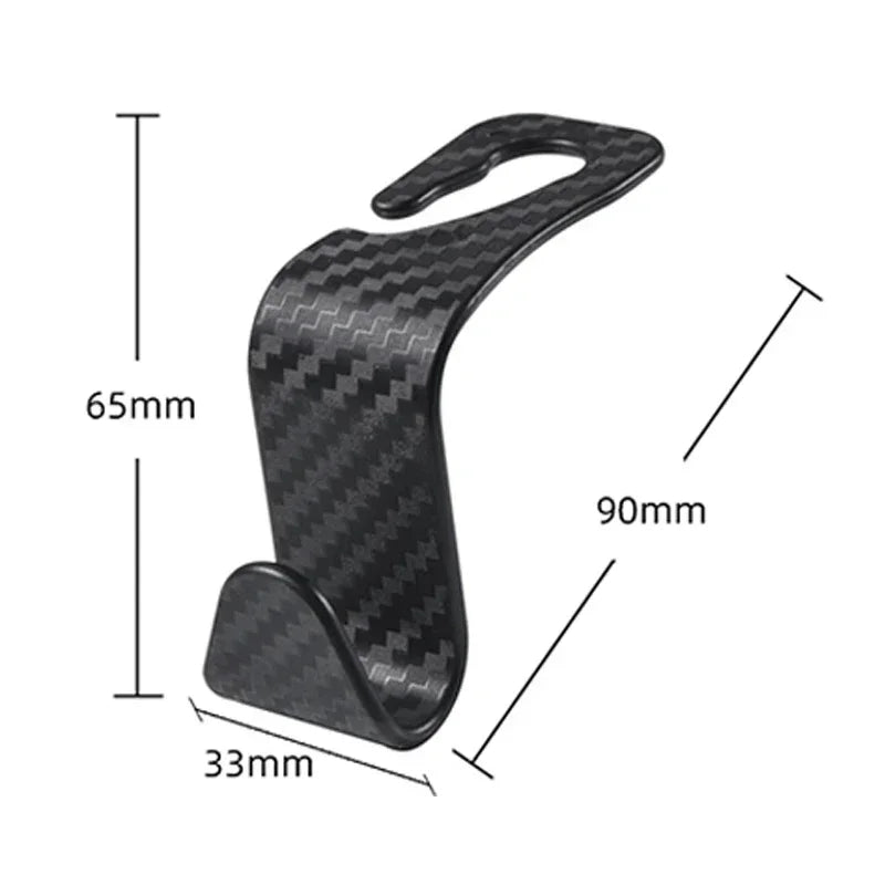 Universal Car Seat Headrest Hook | Auto Back Seat Storage Organizer Hanger additional angle