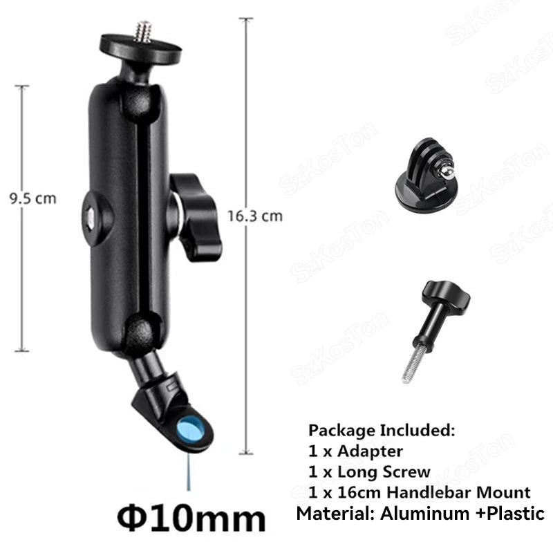 For Insta 360 X4 X5 Go Pro 13 12 11 10 9 DJI Action 6 Bicycle Motorcycle Selfie Stick lifestyle view