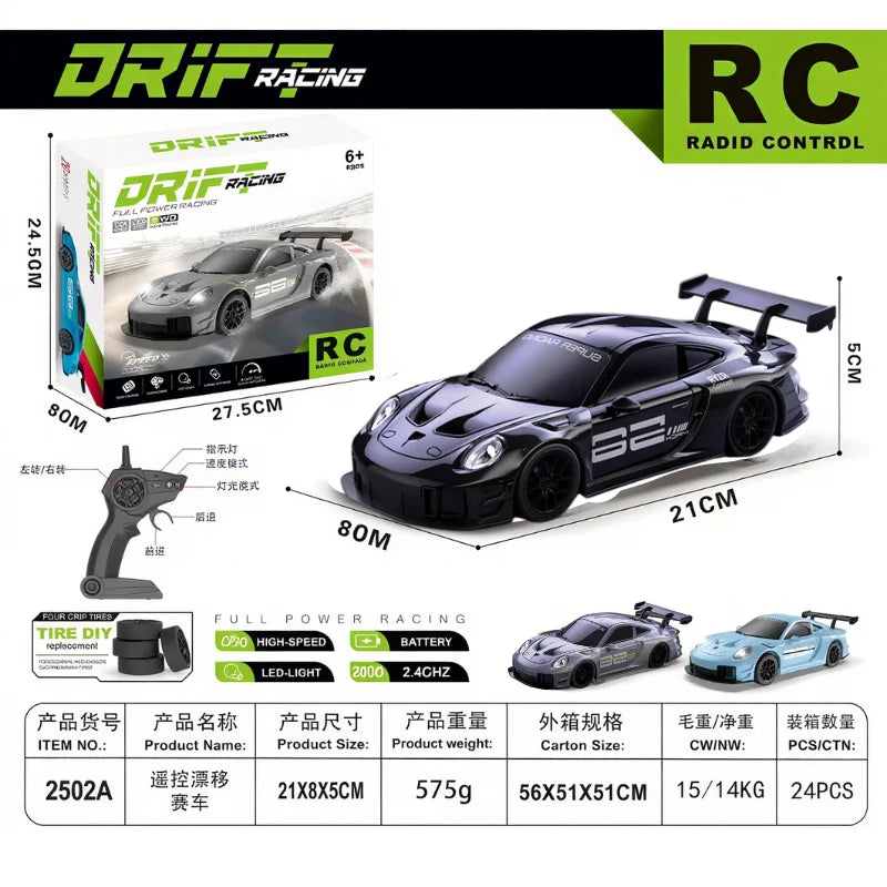 2026 New, Limited Edition Rc Drift GT3 RS 911 mi SU7 1:24 Drift Racing Car, Kids Gift lifestyle view