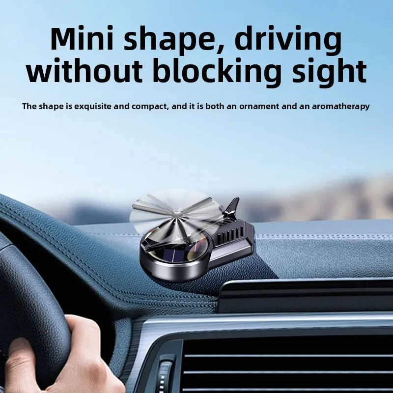 Solar Car Perfume | Long-Lasting Helicopter Air Freshener with Odor Removal lifestyle view