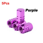 Aluminum Alloy Tire Valve Caps | 5 or 10 Pack Waterproof Dustproof Stem Covers lifestyle view