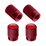 Itachi Rinnegan Sharingan Tire Valve Caps | 4pc Aluminum Anime Car Accessories lifestyle view
