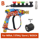 Pressure Washer Spray Gun Kit | Universal Quick Connect for Karcher Nilfisk Parksid additional angle