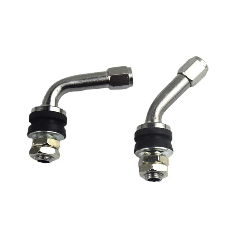 2Pcs 90/45 Degree Car Motorcycle Tire Valve Stems | Copper Extension Adapters