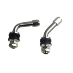 2Pcs 90/45 Degree Car Motorcycle Tire Valve Stems | Copper Extension Adapters