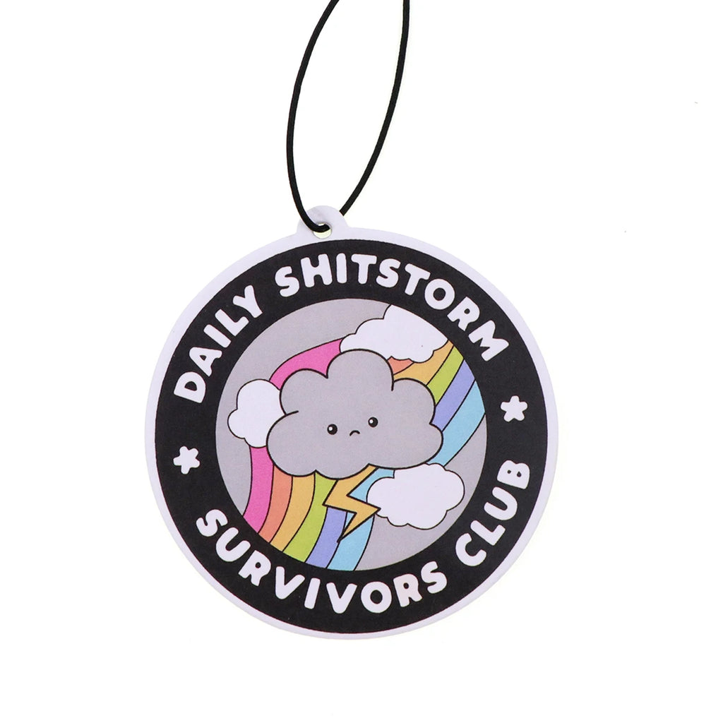Raccoon Quotes Fragrant Paper Car Air Freshener | Solid Perfume Hanging for Home and Aut detail view