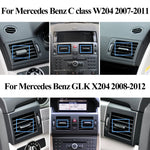 Upgraded Car Front Air Conditioning AC Vent Outlet Tab Clip Repair Kit For Mercedes Benz C W204 C180 C200 C260 X204 GLK300