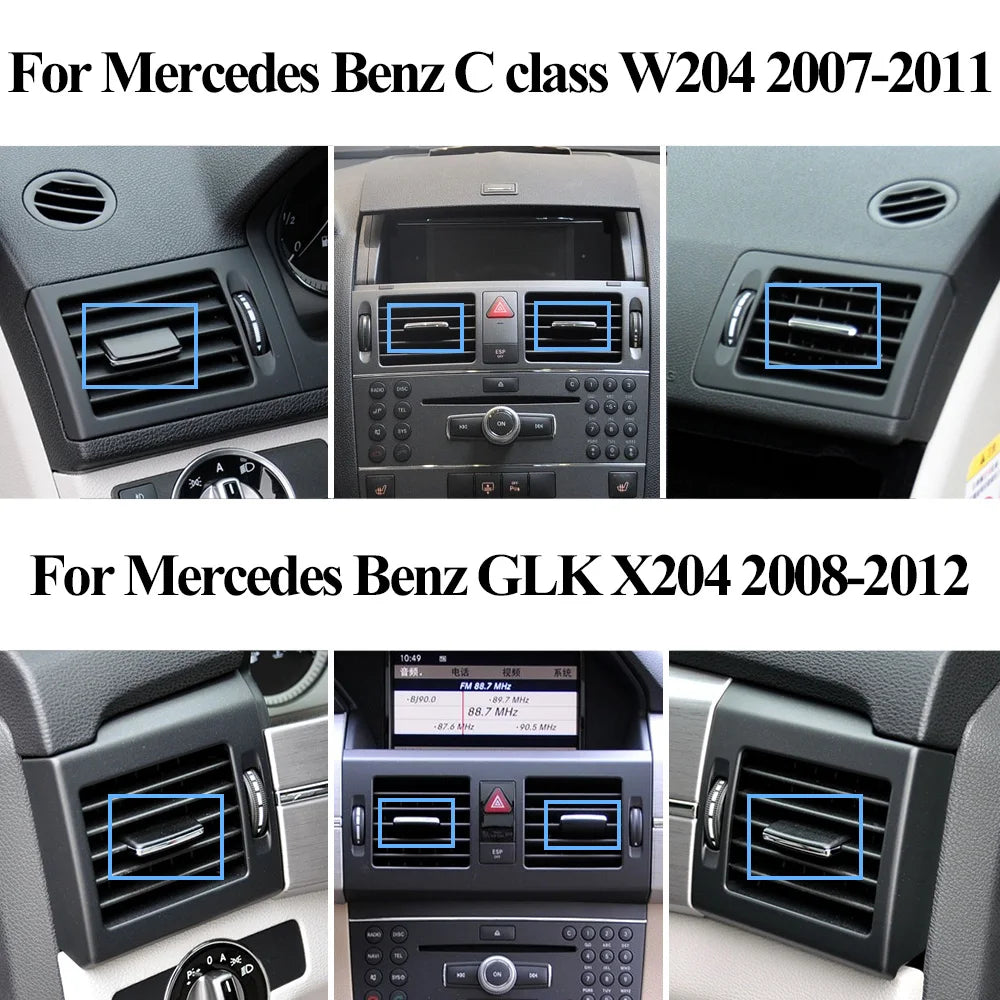 Upgraded Car Front Air Conditioning AC Vent Outlet Tab Clip Repair Kit For Mercedes Benz C W204 C180 C200 C260 X204 GLK300