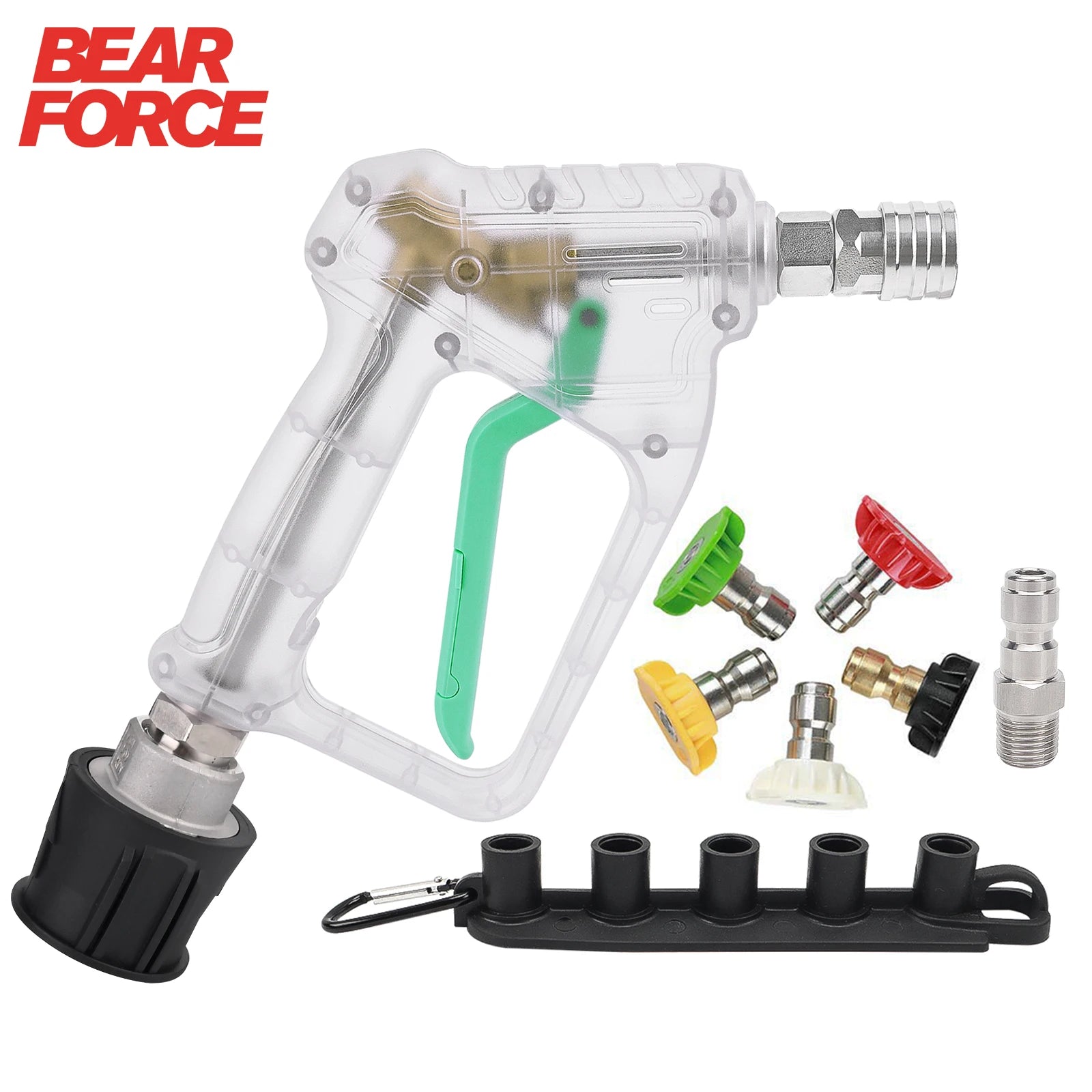 Bear Force Pressure Washer Water Gun | Universal Quick Connector Kit for Karcher Nilfisk Parkside Bo