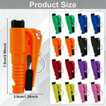 Compact 3-in-1 Safety Hammer Car Escape Tool  Window Breaker Seat Belt Cutter Rescue Whistle Emergency Escape Tool Accessories